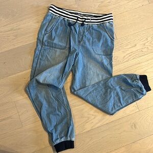 Denim joggers
